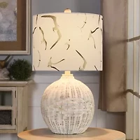 Stylecraft 12.75 W Natural With Wash Rattan Table Lamp