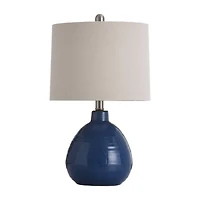 Stylecraft 12 W Sailor Navy Blue Ceramic Table Lamp