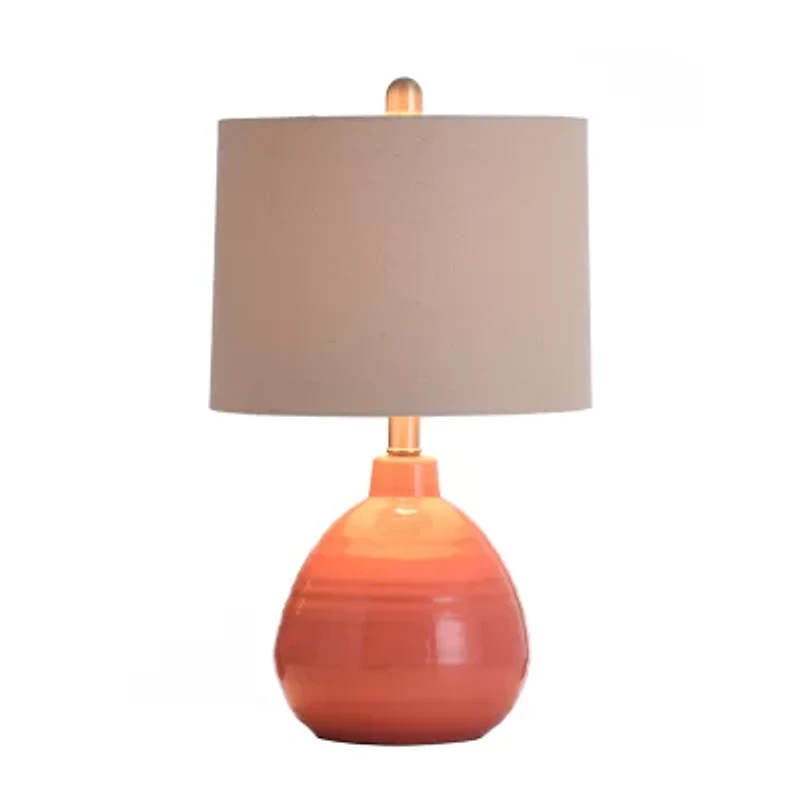 Stylecraft 12 W Raspberry Surprise Ceramic Table Lamp