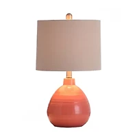 Stylecraft 12 W Raspberry Surprise Ceramic Table Lamp