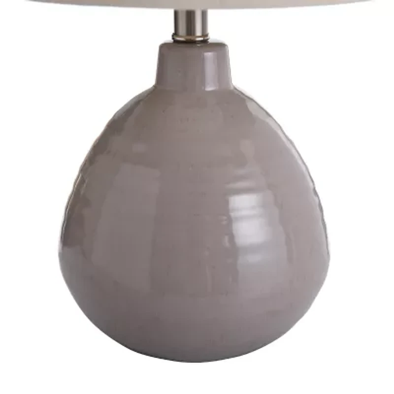 Stylecraft Cameron Gray Ceramic Table Lamp
