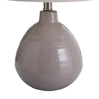 Stylecraft Cameron Gray Ceramic Table Lamp