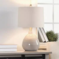 Stylecraft Cameron Gray Ceramic Table Lamp