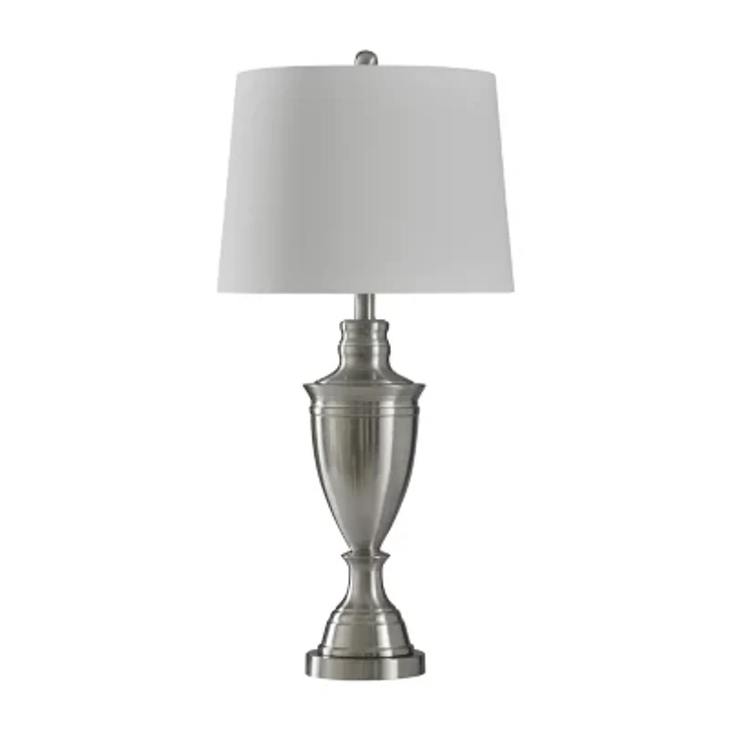 Stylecraft Transitional 15 W Silver Steel Table Lamp