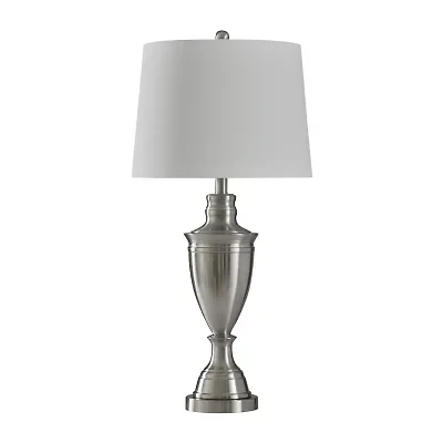 Stylecraft Transitional 15 W Silver Steel Table Lamp