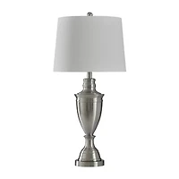 Stylecraft Transitional 15 W Silver Steel Table Lamp