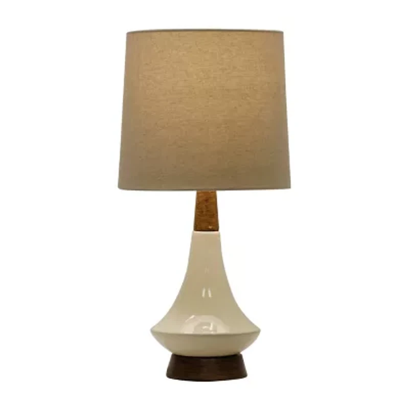 Stylecraft Faux Wood Table Lamp