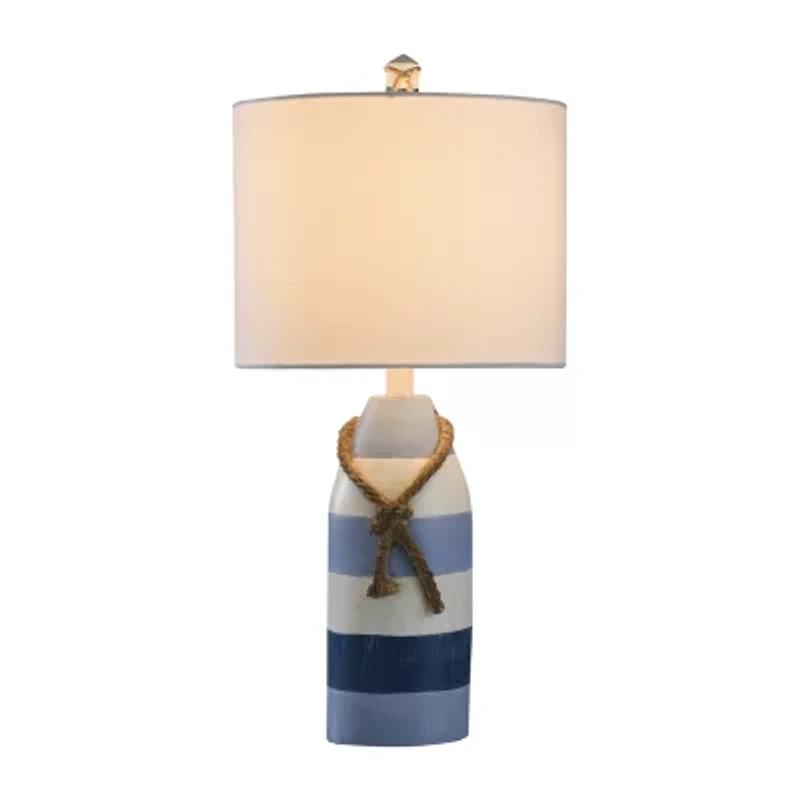 Stylecraft 10 W Blue Stripe Table Lamp