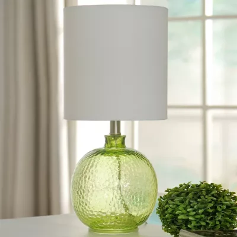 Stylecraft 9.5 W Green Meadow Glass Table Lamp
