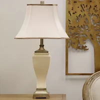 Stylecraft Cream Crackle Ceramic Table Lamp
