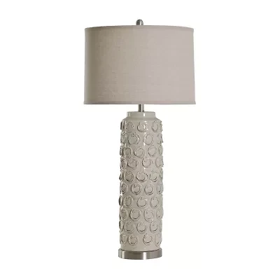 Stylecraft 18 W Bella Cream Ceramic Table Lamp