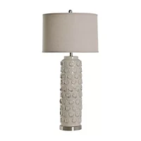 Stylecraft 18 W Bella Cream Ceramic Table Lamp