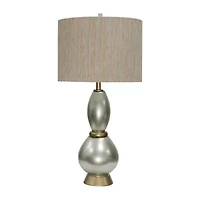 Stylecraft 17 W Gold & Silver Steel Table Lamp