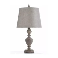 Stylecraft 13 W Gray & Cream Table Lamp