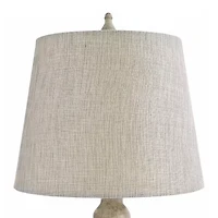 Stylecraft 13 W Gray & Cream Table Lamp