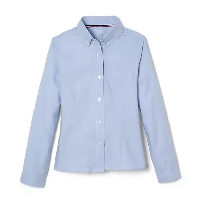 French Toast Little & Big Girls Long Sleeve Button-Down Shirt