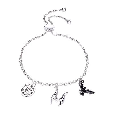 Disney Classics Villains Womens Cubic Zirconia Bolo Bracelet