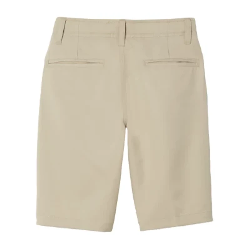 French Toast Little & Big Kid Boys 10" Mid Rise Moisture Wicking Stretch Fabric Chino Short