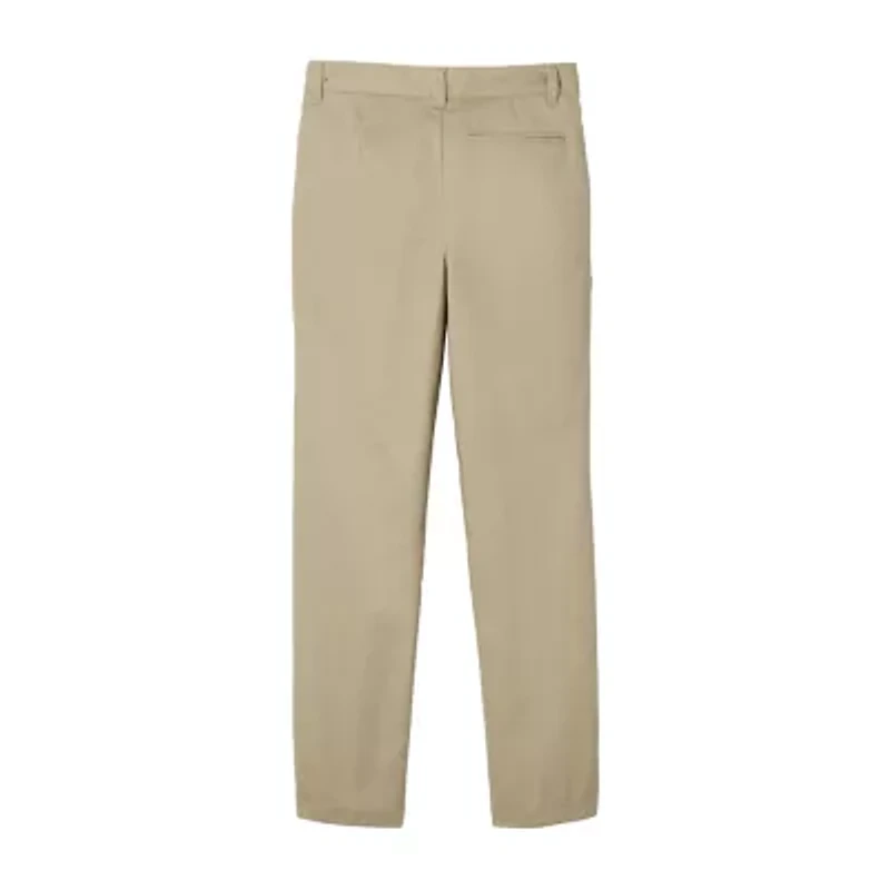 French Toast Relaxed Fit Twill Pant Little Boys Straight Pleated