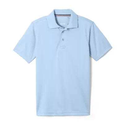 French Toast Little & Big Kid Boys Short Sleeve Regular Fit Moisture Wicking Polo Shirt