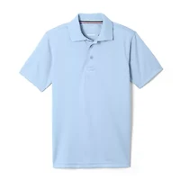 French Toast Little & Big Kid Boys Short Sleeve Regular Fit Moisture Wicking Polo Shirt