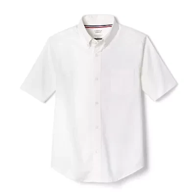 French Toast Little & Big Kid Boys Wrinkle Resistant Button Down Collar Short Sleeve Dress Shirt