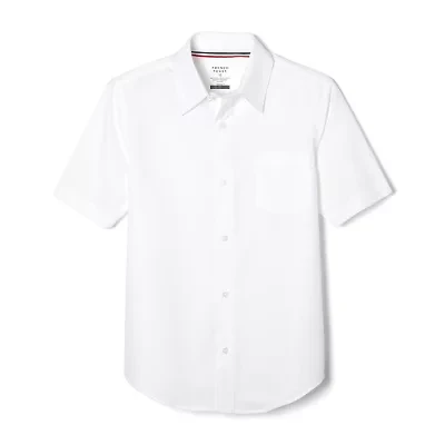French Toast Toddler Boys Wrinkle Resistant Point Collar Short Sleeve Dress Shirt