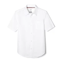 French Toast Toddler Boys Wrinkle Resistant Point Collar Short Sleeve Dress Shirt