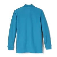French Toast Toddler Boys Long Sleeve Regular Fit Stretch Fabric Polo Shirt