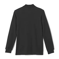 French Toast Little & Big Kid Boys Long Sleeve Boxy Fit Polo Shirt