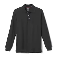 French Toast Little & Big Kid Boys Long Sleeve Boxy Fit Polo Shirt
