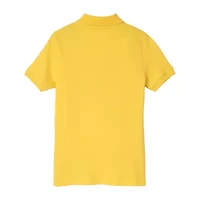 French Toast Big Kid Girls Short Sleeve Slim Fit Stretch Fabric Plus Polo Shirt