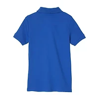 French Toast Big Kid Girls Short Sleeve Slim Fit Stretch Fabric Plus Polo Shirt