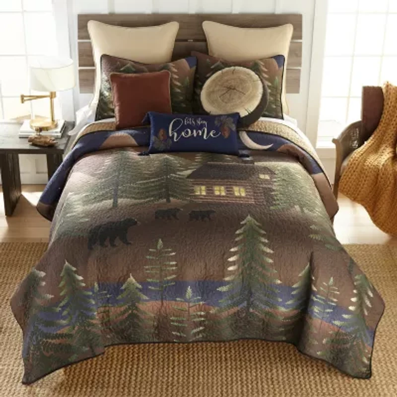 Donna Sharp Folk Art Forest 3-pc. Quilt Set