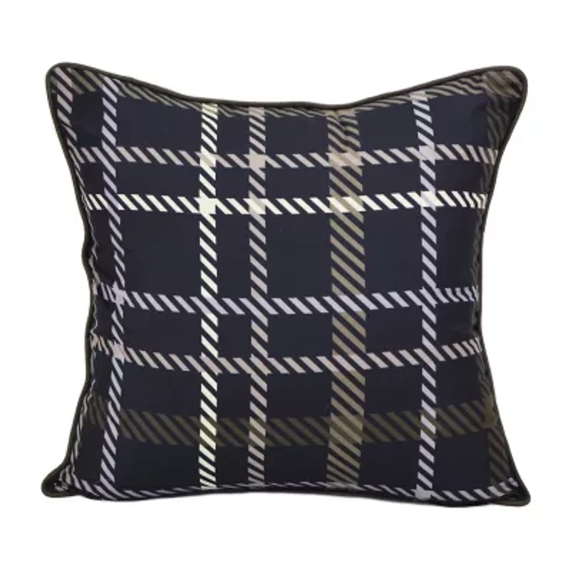 Your Lifestyle By Donna Sharp Forest Weave Plaid Square Throw Pillow