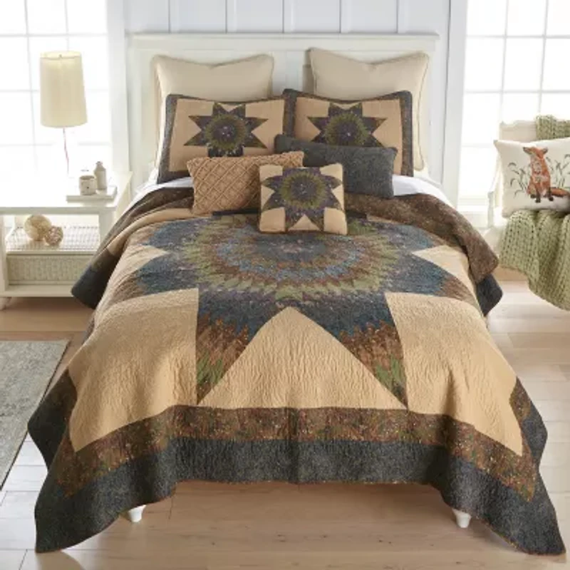 Donna Sharp Forest Star Cotton Star Square Throw Pillow