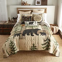 Donna Sharp Painted Bear Mountain Square Throw Pillow