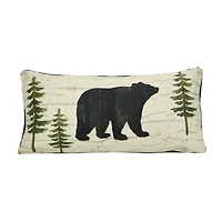 Donna Sharp Painted Bear Bear Rectangular Throw Pillow