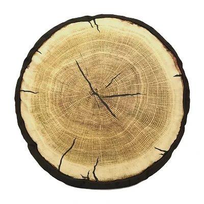 Donna Sharp Painted Bear Tree Round Throw Pillow