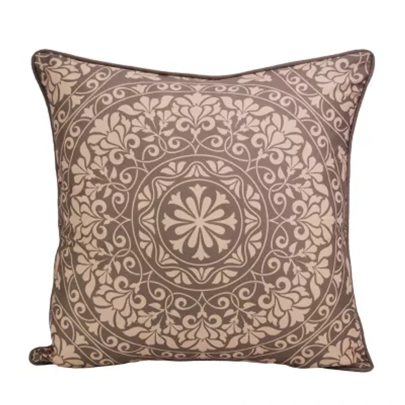 Donna Sharp Mojave Red Mandala Square Throw Pillow