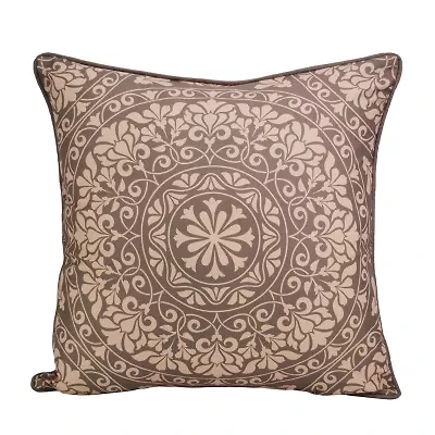 Donna Sharp Mojave Red Mandala Square Throw Pillow