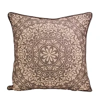Donna Sharp Mojave Red Mandala Square Throw Pillow