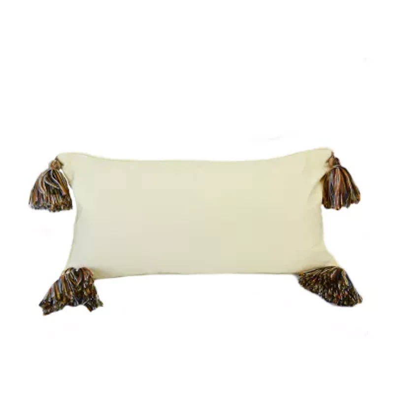 Donna Sharp Bear Tassels Rectangular Throw Pillow