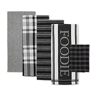 Design Imports Asst Foodie 5-pc. Towel + Dish Cloth Set