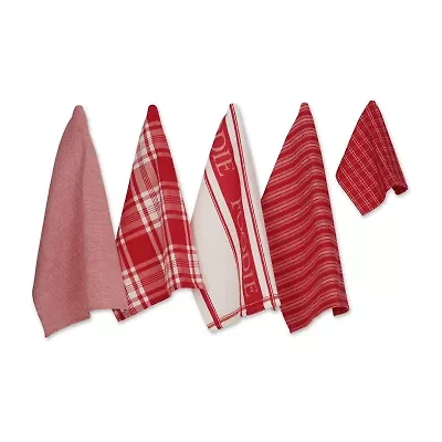 Design Imports Asst Foodie 5-pc. Towel + Dish Cloth Set