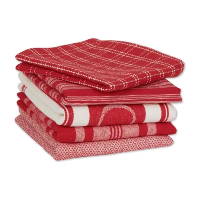 Design Imports Asst Foodie 5-pc. Towel + Dish Cloth Set