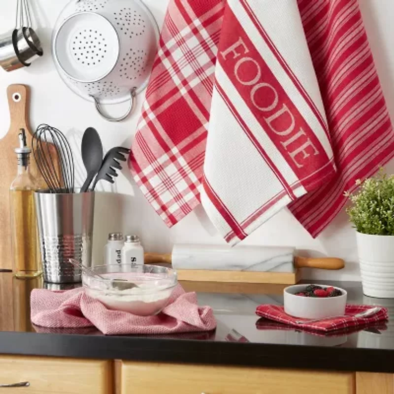 Design Imports Asst Foodie 5-pc. Towel + Dish Cloth Set