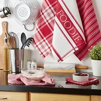 Design Imports Asst Foodie 5-pc. Towel + Dish Cloth Set