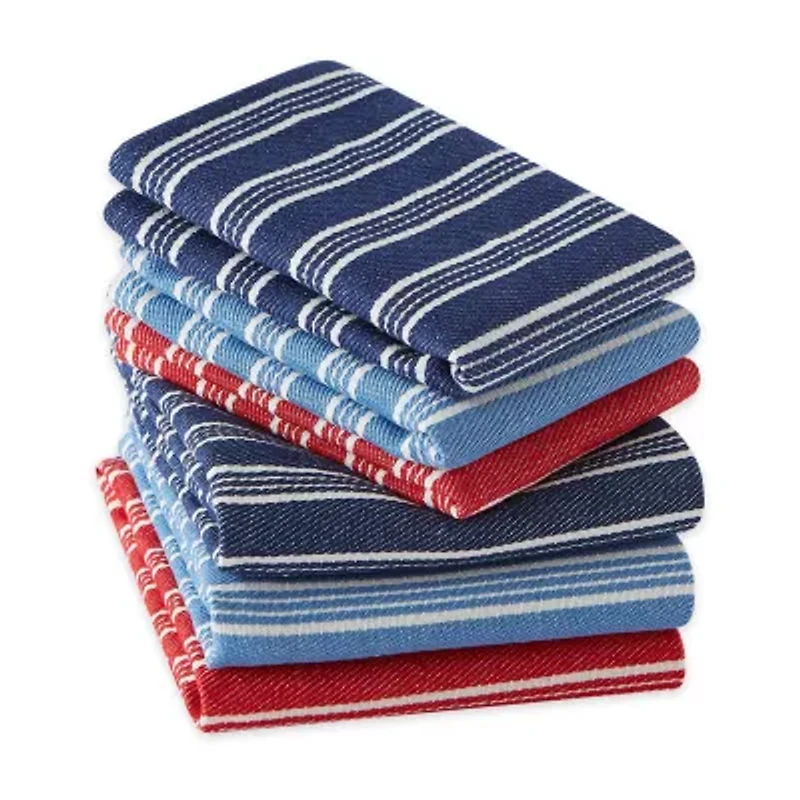 Design Imports Starboard Stripe Heavyweight 6-pc. Towel + Dish Cloth Set