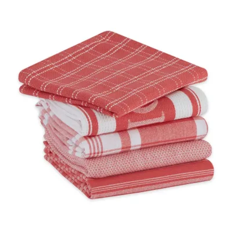 Design Imports Assorted Foodie 5-pc. Towel + Dish Cloth Set
